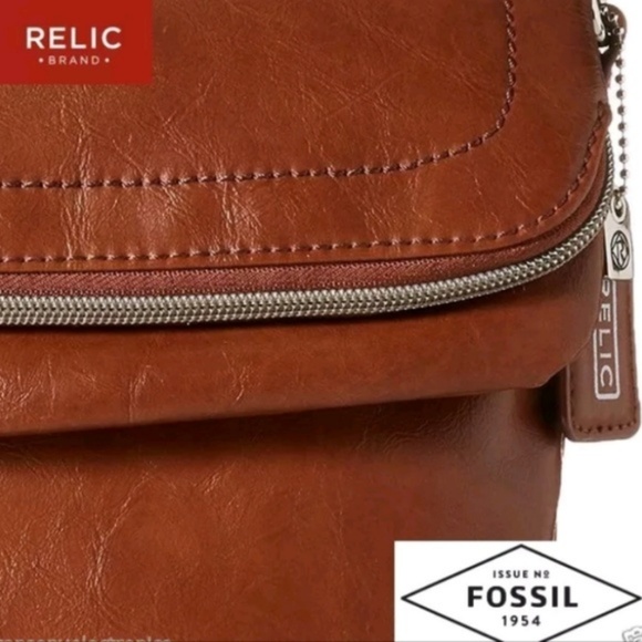 RELIC Cora East West Flap Crossbody Bag - Cognac - Picture 3 of 4